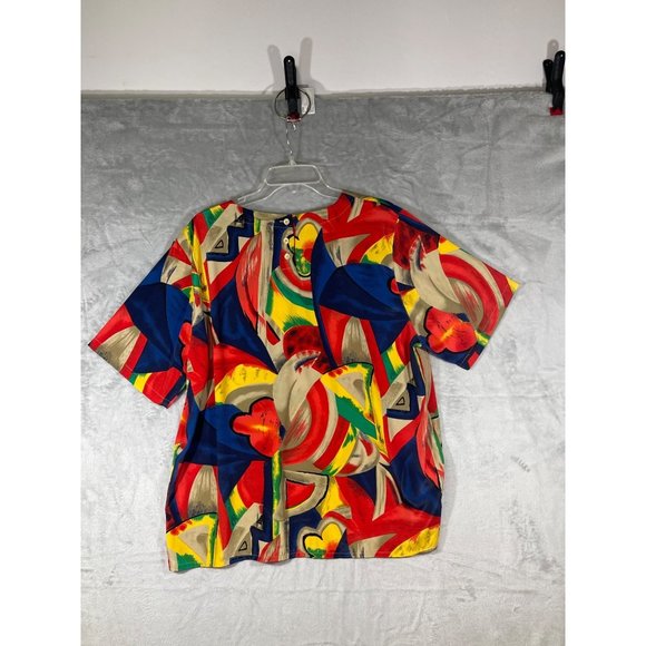 Alfred Dunner womens plus size 18W Blouse multi-color 3 bottons on back pre-owne - Picture 16 of 16